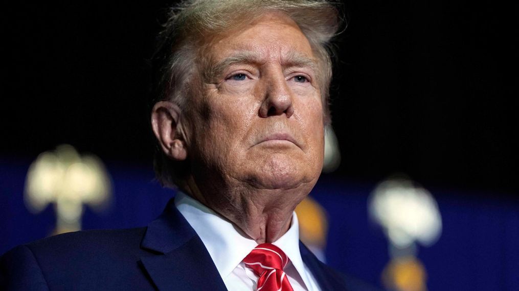 Republican presidential candidate former President Donald Trump speaks at a campaign rally Saturday, March 9, 2024, in Rome Ga. (AP Photo/Mike Stewart)