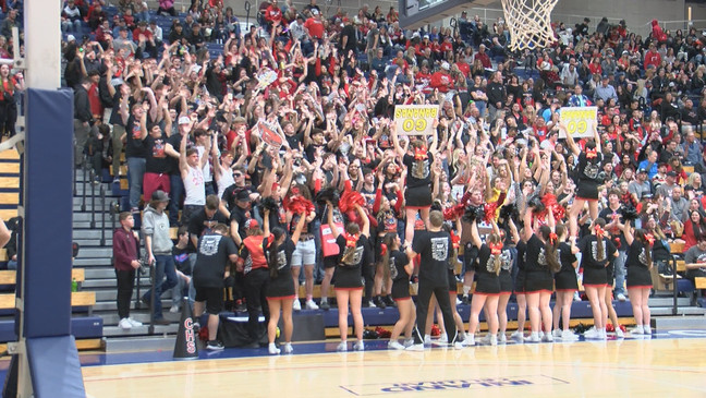 CHS crowd cheering for both games.{&nbsp;}{p}{/p}