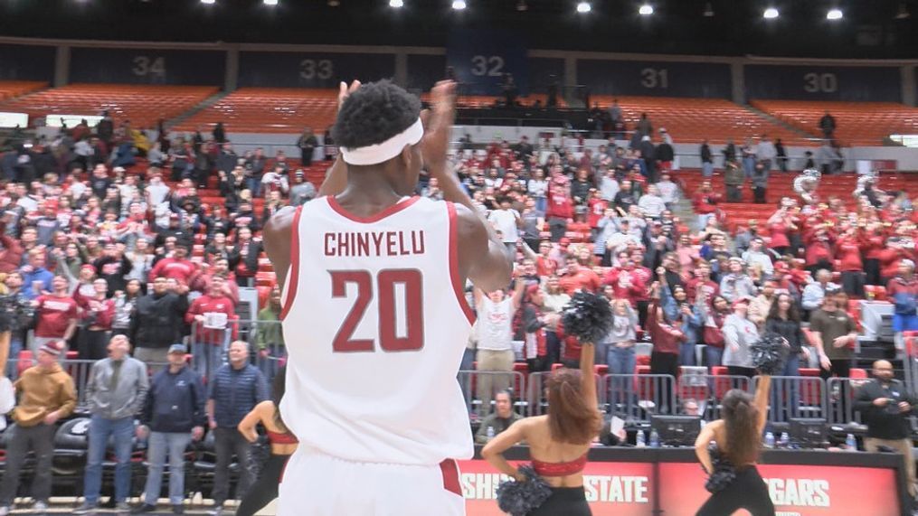 WSU freshman Rueben Chinyelu wins his first Pac-12 Freshman of the week award.{&nbsp;}{p}{/p}