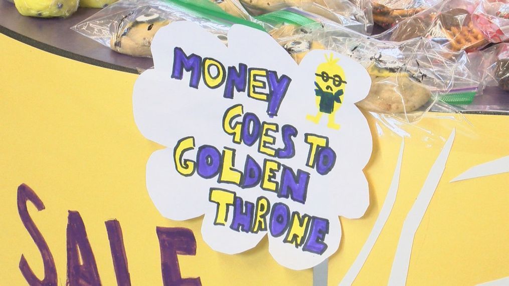 All the money raised throughout golden throne week goes towards local charities.{&nbsp;}{p}{/p}