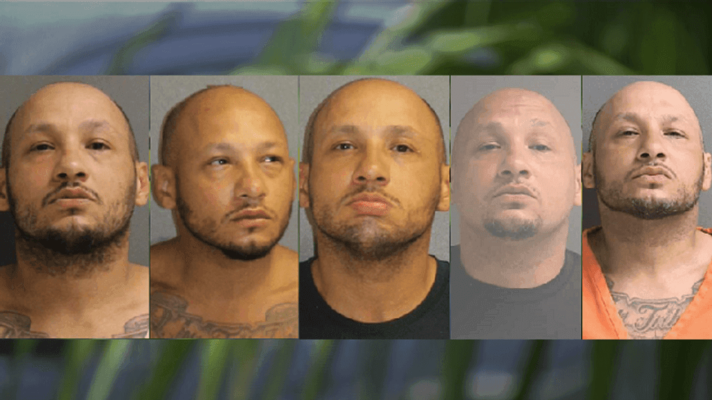 Julio Angel Rivera was booked into jail 5 times in the past 5 years: From left, in 2019, twice in 2020, in 2022, and on Feb. 28, 2024, for charges including 2nd-degree murder. (Volusia Sheriff’s Office)